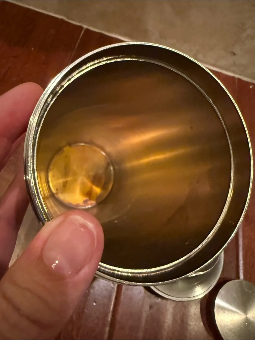 Restoration Hardware Metal Cocktail Shaker Drink Recipe Dial Heavy Duty, Rare!